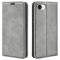 iPhone 17e / 16e Fodral Flip Skin Touch Grå