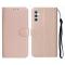  Samsung Galaxy S25 FE Fodral Läder Roséguld