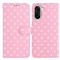  OnePlus Nord CE5 Fodral Polka Dot Rosa / Vit