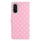  OnePlus Nord CE5 Fodral Polka Dot Rosa / Vit