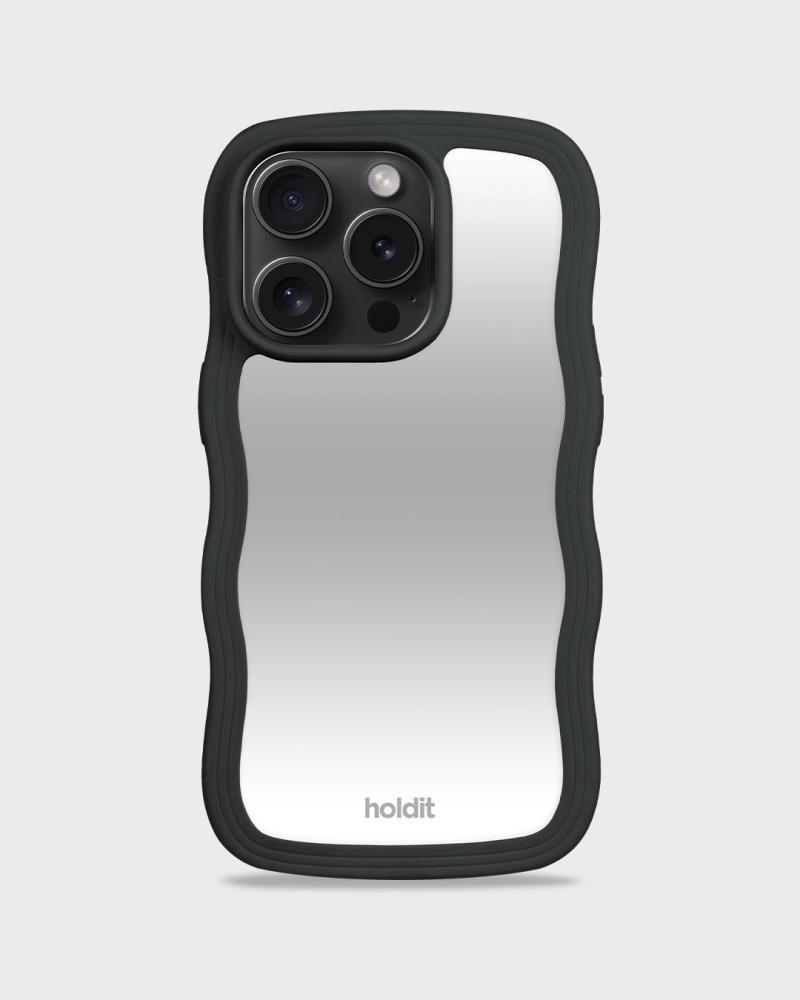 holdit holdit iPhone 15 Pro Skal Wavy Black Mirror