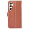  Samsung Galaxy S24 Fodral Litchi Läder Brun
