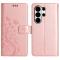  Samsung Galaxy S26 Ultra Fodral Med Blommigt Tryck Roséguld
