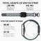 ColorPop Sportarmband Dual-Color Apple Watch 42/41/40/38 mm (M/L) Grå/Teal