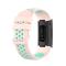  Fitbit Charge 4/3 Silikon Träningsarmband Ljus Rosa/Grön