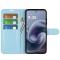  Motorola Moto G86 5G Fodral Litchi Läder Blå