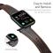 DUX DUCIS DUX DUCIS Apple Watch 42/44/45/46/49 mm Klockarmband Äkta Läder Mörk Brun