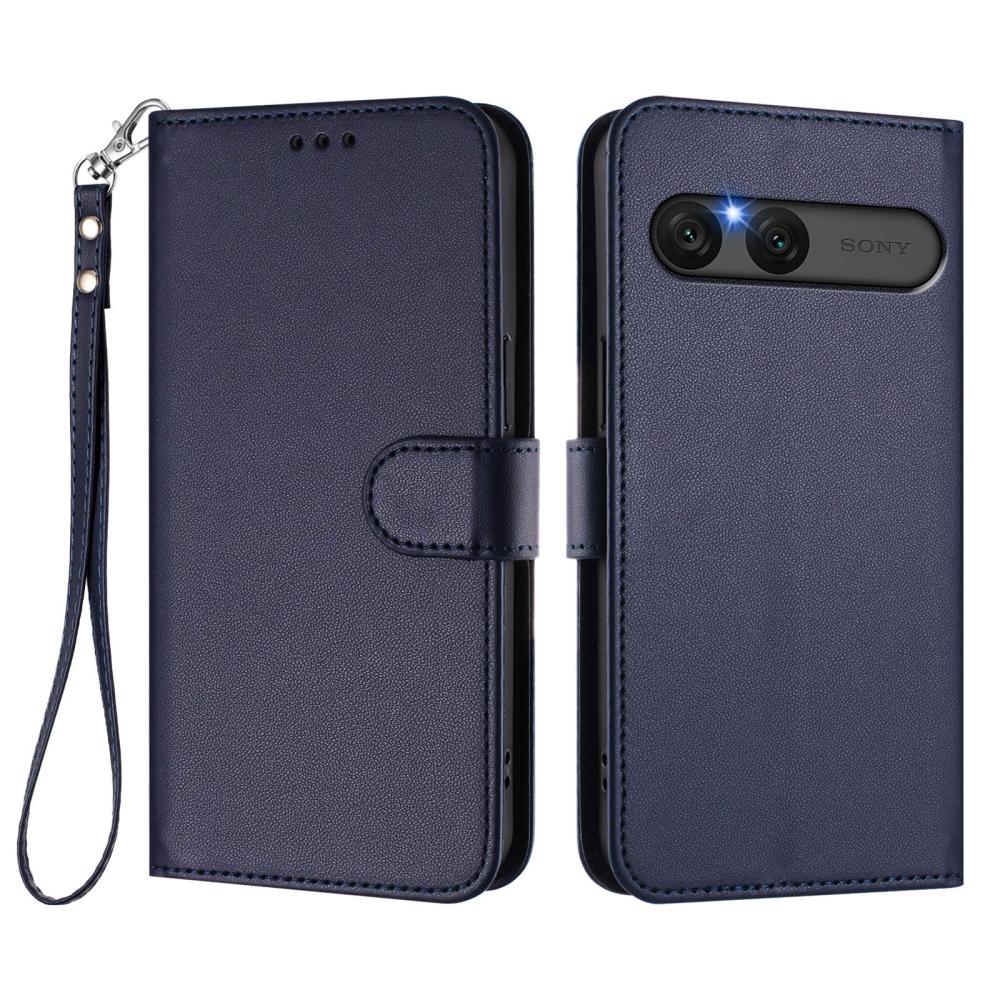  Sony Xperia 10 VII Plånboksfodral Läder Blå