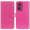  Motorola Edge 50 Fusion 5G Litchi Läder Fodral Rosa