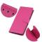  Motorola Edge 50 Fusion 5G Litchi Läder Fodral Rosa