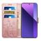  Samsung Galaxy S26 Ultra Fodral Med Blommigt Tryck Roséguld