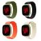  Fitbit Versa 4/Sense 2 Armband Justerbar Nylon Off White