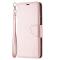  Samsung Galaxy S21 FE Fodral Litchi Textur Roséguld