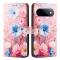  Google Pixel 9 Pro XL/10 Pro XL Fodral Med Mönster Blommor