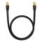 BASEUS BASEUS 2 m Cat7 RJ45 Nätverkskabel Svart