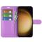  Samsung Galaxy S24 Plus Fodral Litchi Textur Lila