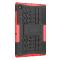  Samsung Galaxy Tab A8 10.5 (2021) Skal Rugged Kickstand Armor Röd