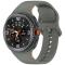  Galaxy Watch 8 46/44/40 mm Klockarmband Silkon Militär Grön