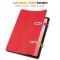  Samsung Galaxy Tab S10 Lite Fodral Tri-Fold Pennhållare Röd