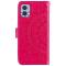  Motorola Moto E22i Fodral Mandala Läder Rosa