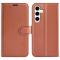  Samsung Galaxy S24 Plus Fodral Litchi Textur Brun