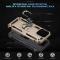  iPhone 16 Pro Max Skal Shockproof Hybrid Ring Guld