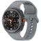  Galaxy Watch 8 46/44/40 mm Klockarmband Silkon Grå