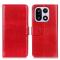  OnePlus 15 Fodral Crazy Horse Läder Röd