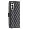  Samsung Galaxy S24 FE Fodral Diamond Läder Svart