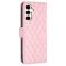  Samsung Galaxy S24 FE Fodral Diamond Läder Rosa