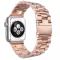  Lyxigt Metallarmband Apple Watch 42/44/45/46/49 mm Roséguld