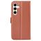  Samsung Galaxy S24 Plus Fodral Litchi Textur Brun
