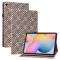  Samsung Galaxy Tab S6 Lite Fodral Vävd Textur Brun