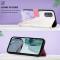  Motorola Moto G62 5G Fodral Marmor Vit/Lila