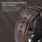 DUX DUCIS DUX DUCIS Apple Watch 38/40/41/42 mm Klockarmband Äkta Läder Mörk Brun