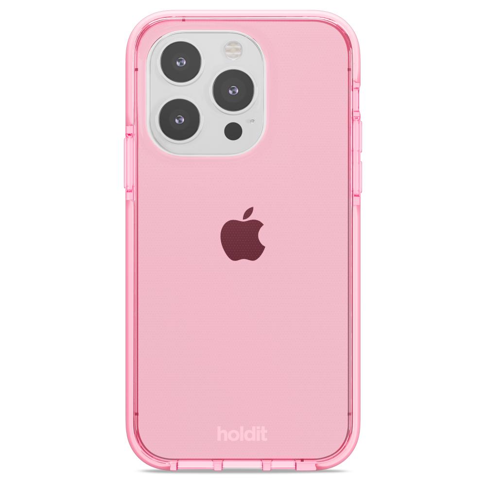 holdit holdit iPhone 14 Pro Skal Seethru Bright Pink