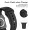 ColorPop Apple Watch 38/40/41/42 mm Silikon Armband (M/L) Svart