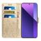  Samsung Galaxy S26 Ultra Fodral Med Blommigt Tryck Guld