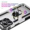  iPhone 16 Pro Max Skal Shockproof Hybrid Ring Silver