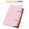  Samsung Galaxy Tab S10 Lite Fodral Tri-Fold Pennhållare Rosa