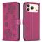  iPhone 17 Pro Max Fodral Med Blommigt Tryck Rosa