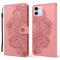  iPhone 13 Mini - Flower Mandala Fodral - Roséguld