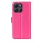 Motorola Moto G86 5G Fodral Litchi Läder Rosa