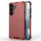  Samsung Galaxy S25 Skal Hybrid Honeycomb Röd