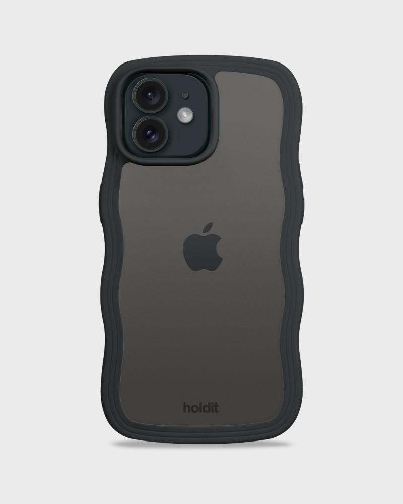 holdit holdit iPhone 12 / 12 Pro Skal Wavy Svart/Transpar