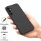  Galaxy A35 5G Skal Liquid Silicone Med Snodd Svart