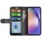  Samsung Galaxy A55 5G Fodral Crazy Horse Läder Svart