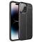  iPhone 14 Pro Max Skal Litchi Textur Svart
