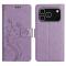  iPhone 17 Pro Fodral Med Blommigt Tryck Lila