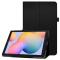  Samsung Galaxy Tab S6 Lite - Litchi Läder Fodral - Svart